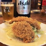魚三酒場 富岡店 - 鯵フライ