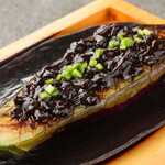 Sadowara eggplant and green chili miso Steak