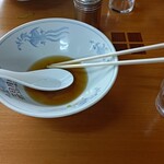 三日月軒 - もちろんスープもほぼ完飲！