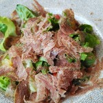 銀座 山科 - 自家製タンハムサラダ