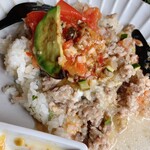 糀カフェ 2539 - スリランカプレート風に全部混ぜ合わせました