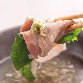 Summer only! shabu shabu with "Wasabi" and "Grated Daikon" ◎