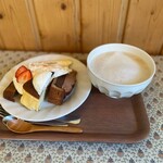 チェファル - ごほうびプレート&カフェオレ