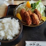とんかつ きたき - カキフライ定食 1,430円 ♪