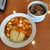 チャイナテーブル - 料理写真:海の幸麻婆あんかけ炒飯ハーフ担々麺付