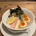 酒肴場 屯 - 【限定】冷やしらぁ麺 がごめ昆布水×アサリ出汁¥1400