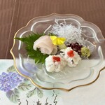 味美 神在 - 御造り二点盛