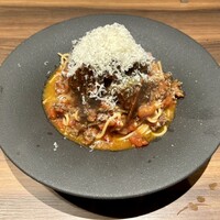 焼肉ホルモン 新井屋 にかい - ミートソーススパゲッティ