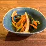 モダンスパイス 虹の仏 - 河豚の白子湯引き　夏野菜のマリネ（少な目で）