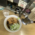 Ichiyoshi Soba - 冷やし太蕎麦、げそ天　　　