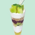 {Limited to 20 servings per day★} Tottori Prefecture "Melon Parfait"... The variety will change depending on the stock♪ Look forward to seeing what you get☆