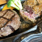 さわやか 函南店 - ハンバーグの断面