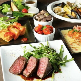 イタリアン料理をゆったりご堪能いただけるコース3000円～