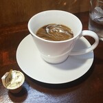 キッチン ブルー グローブ - ホワイトコーヒーへ