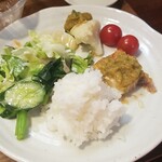 キッチン ブルー グローブ - 最後のワンプレート