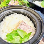 一粒亭かず - 鯛釜飯