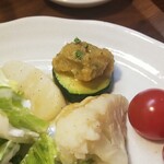 キッチン ブルー グローブ - ズッキーニから