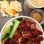 Yami Dakku - ローストご飯二種肉盛り定食