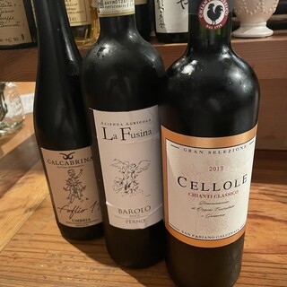 種類豊富♪店主厳選の本場イタリアワイン