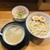わ河馬 - 料理写真:つけ麺(煮卵)+レアチャーシュー丼