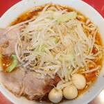 ラーメン二郎 - ラーメン半分＋ＳＫうずら