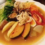 森のらくだ - カレーの具材は毎回変わります。野菜たっぷりです。