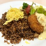 えびめしや 笹沖店 - カニクリームコロッケプレート（1,300円税込）