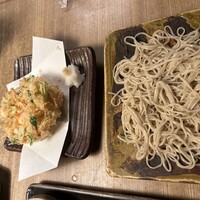 九つ井 玉川店 - 天ざるそば　かき揚げ