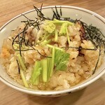 魚匠 はち六 - 最後は薬味と出汁をかけて