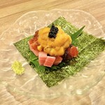 魚匠 はち六 - 本マグロのこぼれウニ