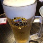 朝鮮飯店 - 生中！ギンギンに冷えてます！