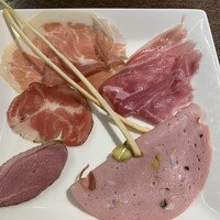 オステリア・オリエーラ - 梅山豚、スロベニアの生ハム、京都の、合鴨、コッパ