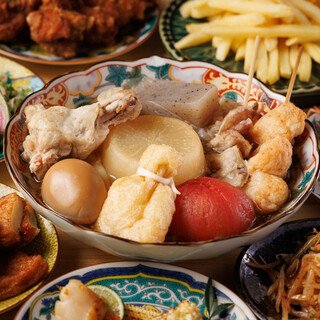 【蒲田初】じっくり炊いた鶏出汁仕立ての白濁おでん！