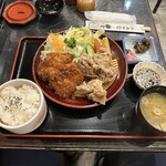 248927441 - 【2024.5.31(金)】鳥合わせ定食（並盛・鳥合わせ＋ごはん＋味噌汁＋漬物）1,200円