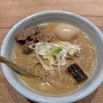 麺や高倉二条 - らーめん(黒毛和牛・大盛り・味玉)