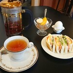 カフェドポーセレン - ハーフサンドセット