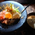 Tadaima Henshin Chuu - 濃厚牡蠣つけ麺 1,300円　中盛り 50円