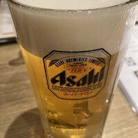 うなぎ和食 しら河 名駅店 - 生ビールはスーパードライ