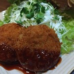 鉄板工房 なかむら - メンチカツ