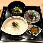 大神 - ・カツオとひじき
      ・アワビとタケノコ
      ・白身魚の湯引き