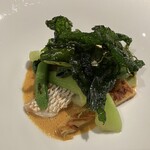 ドゥ・クルール - 天然タイのポワレ　ジャガイモとカブのガレット