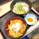 博多ごろうどん - かつ丼セット