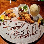 鉄板焼 龍神 名駅店 - デザートプレート