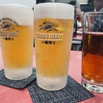 中華料理 萬福 - 生ビールとウーハイ