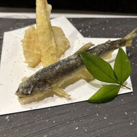 寿司割烹 小松 - 鮎と筍
                      