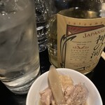 庄司 - 焼酎の水割り、お通し