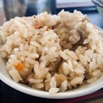 牧のうどん 空港店 - かしわご飯