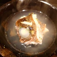 日本料理 山崎 - 塩も醤油も使わない、本物の鯛の潮。