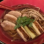 そばびより 朱月庵 - 鴨南そば