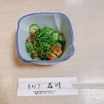 うなぎ石川 - うざくです。胡瓜が酸っぱくて美味しい！